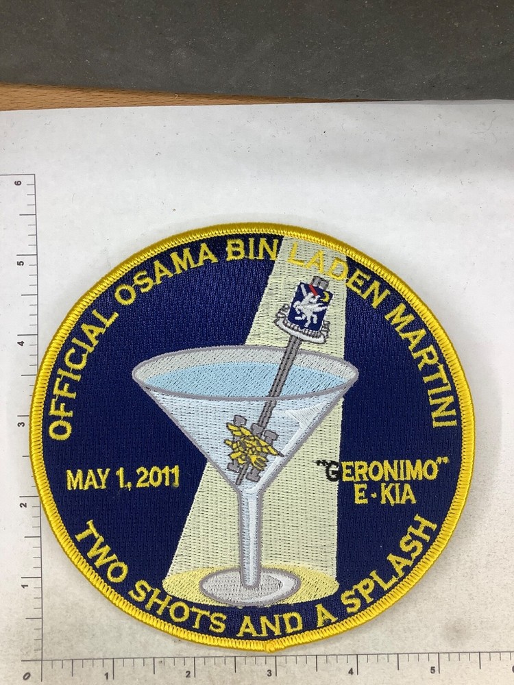 US NAVY OFFICIAL OSAMA BINLADEN MARTINI SEALS PATCH