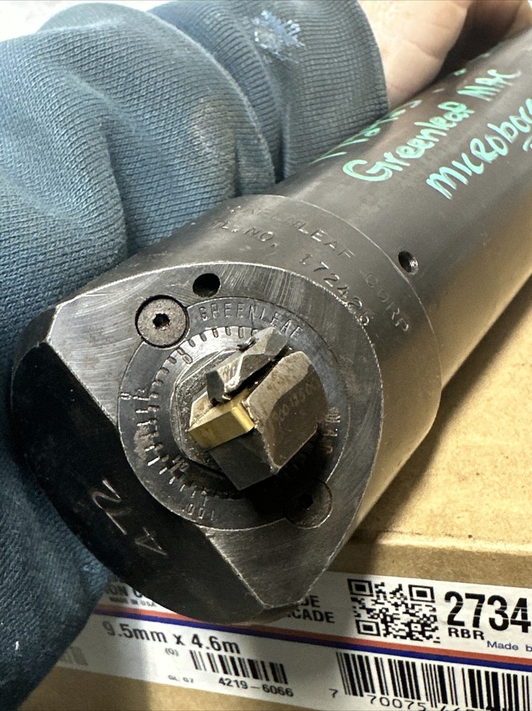 MICROBORE 2” Shank Coolant Thru ADJUSTABLE BORING BAR Greenleaf MAC