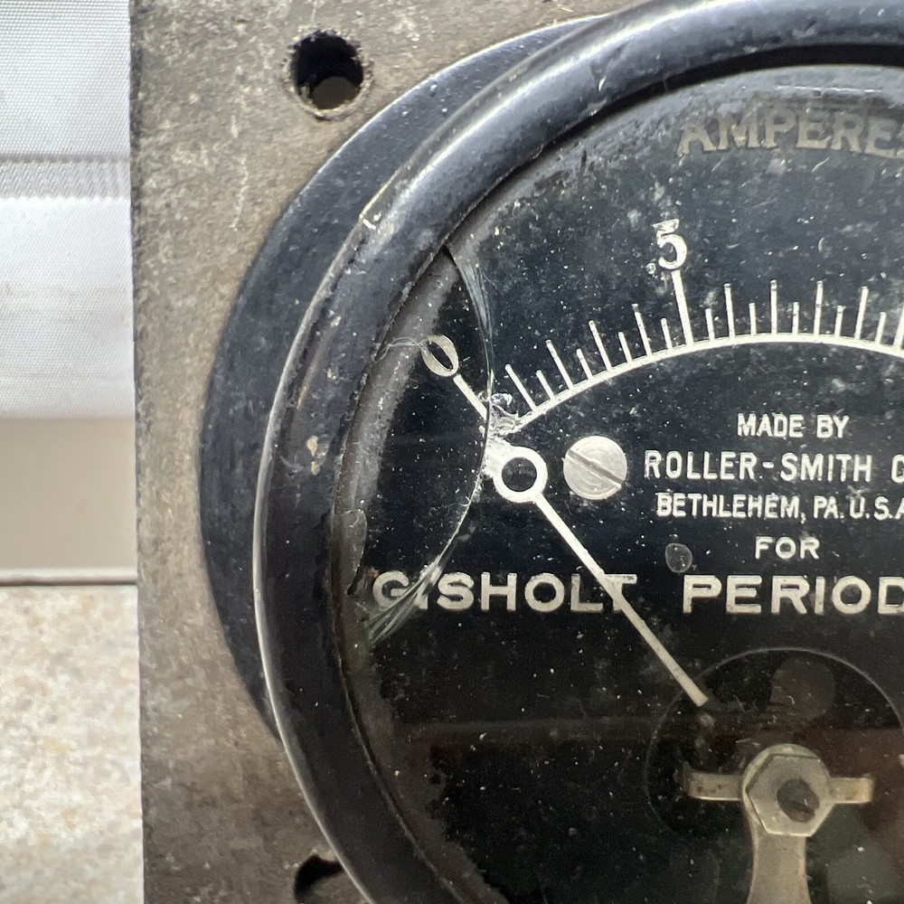 Vintage Gisholt Periodograph Amp Meter Roller-Smith UNTESTED