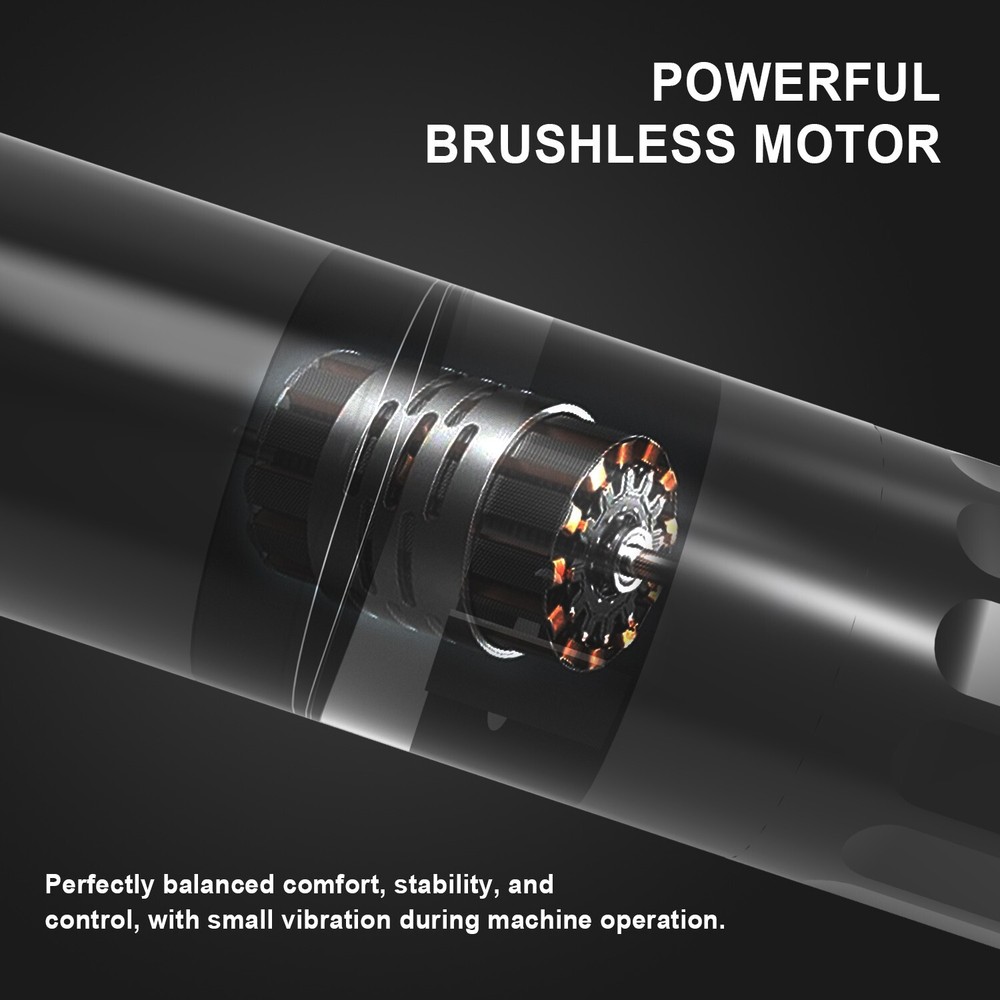 Professional Wireless Coreless Motor Tattoo Gun Machine Makeup Pen Kit 2000mAh