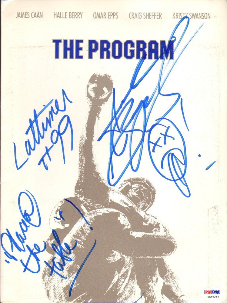 Andrew Bryniarski Signed Original 1993 The Program Press Kit Folder PSA/DNA COA