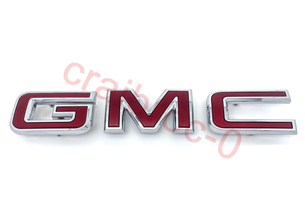 Front GMC Grille Emblem for 2020-25 Acadia 2021-25 Terrain 2021-2022 Canyon Red