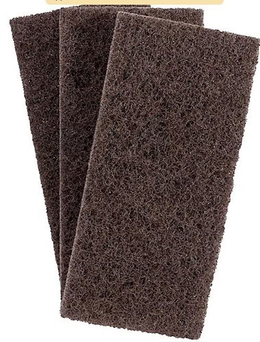 3M Doodlebug 8541 Brown Stripping Pads 10in 20/Case Scrub Commercial