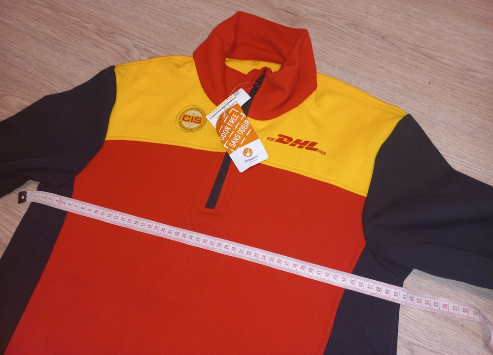 DHL Zip-Top Sweatshirt Fleece Size S Mint/Unworn