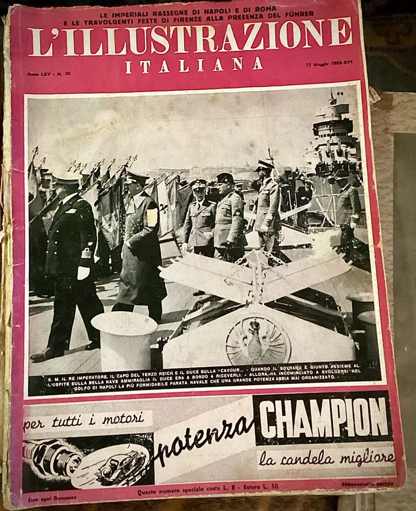 WWII 1939 Unser Führer 50th Birthday Photobook & L'Illustrazione Italiana Lot