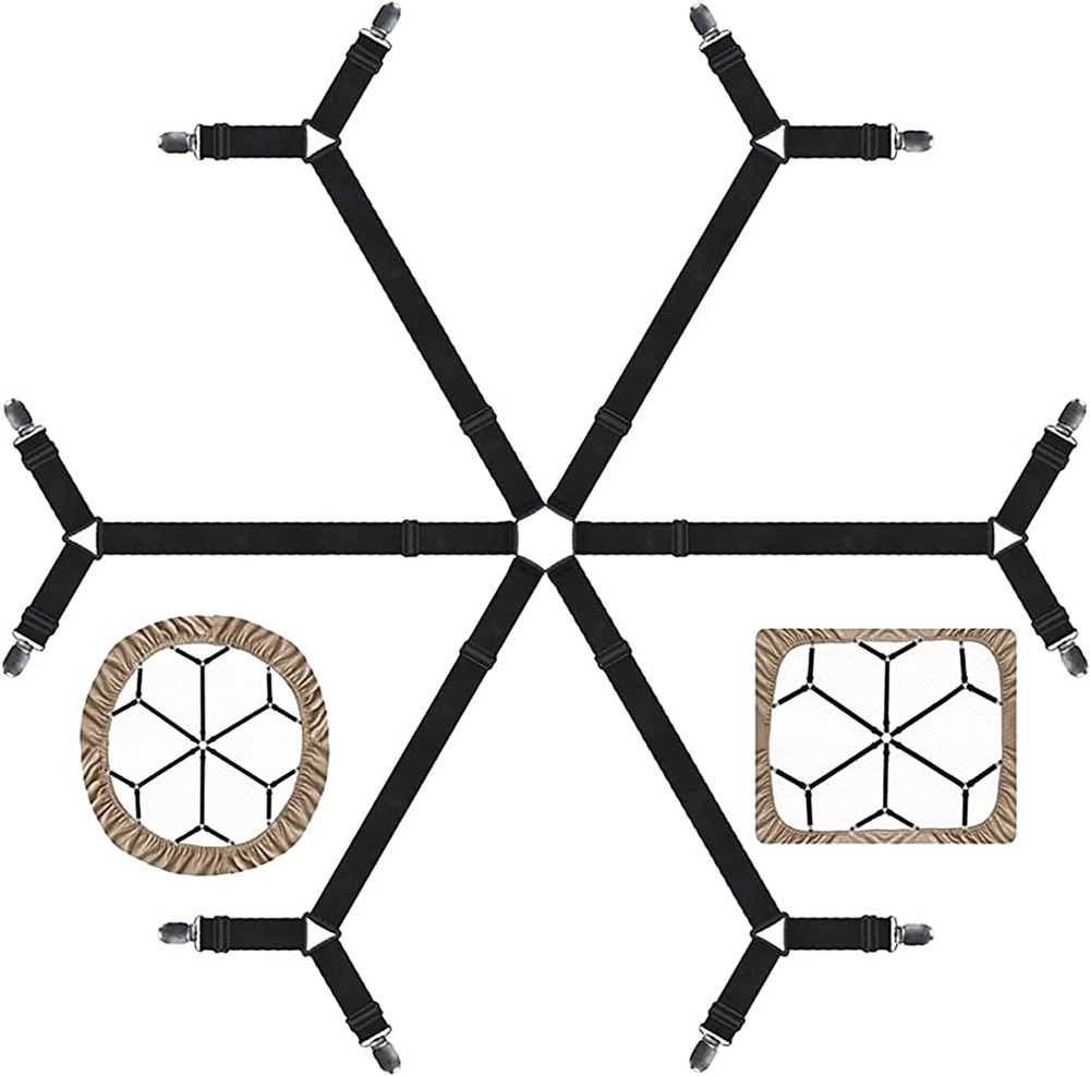 Gift for Mum!Sheet Fasteners Keepers-Adjustable Elastic Bed Sheet Holder Straps