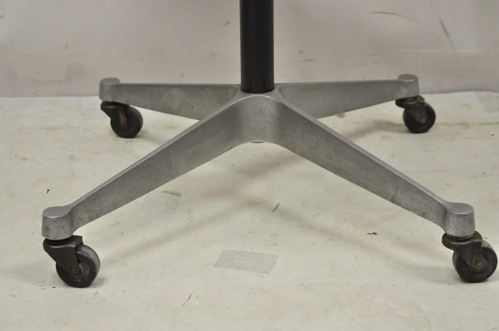 Vintage Herman Miller Eames Mid Century Modern Rolling Contract Base Side Table