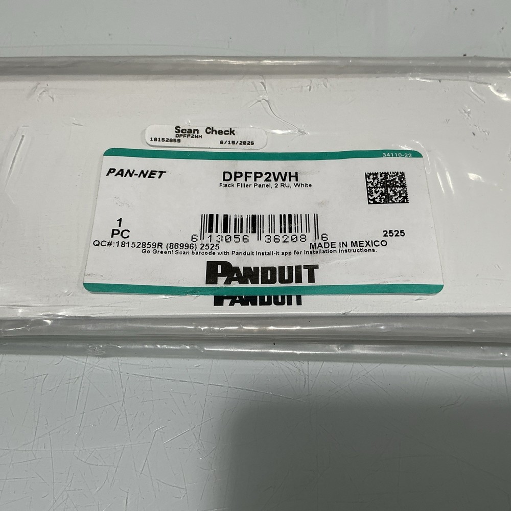 Panduit DPFP2WH Rack Filler Panel 2RU (Qty 11)