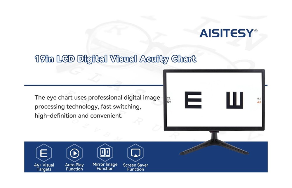 Vision Meter Digital 19" LCD Electronic Optical Vision Meter with 44+ Visual ...