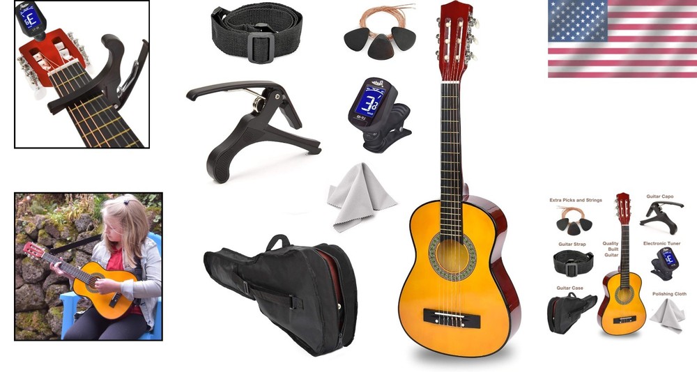 30" Beginner Classical Guitar Set with Accessories