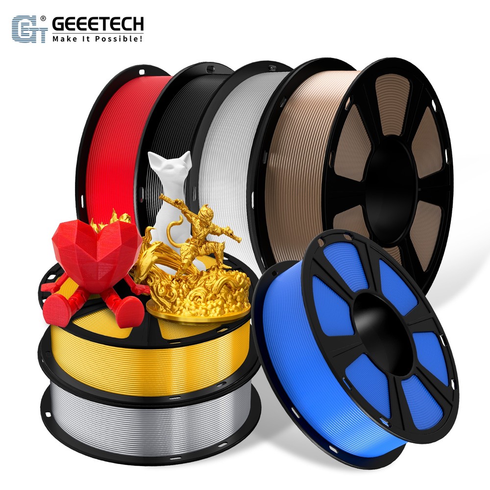 Geeetech Silk PLA 3D Printer Filament 1.75mm 1KG Multicolor For FDM 3D Printer