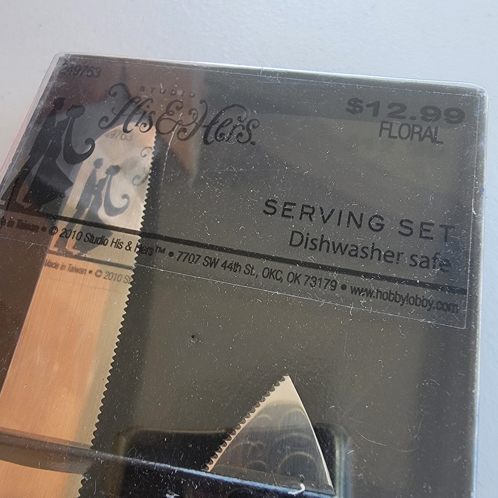 Studio His & Hers Wedding Serving Set Cake Knife And Server