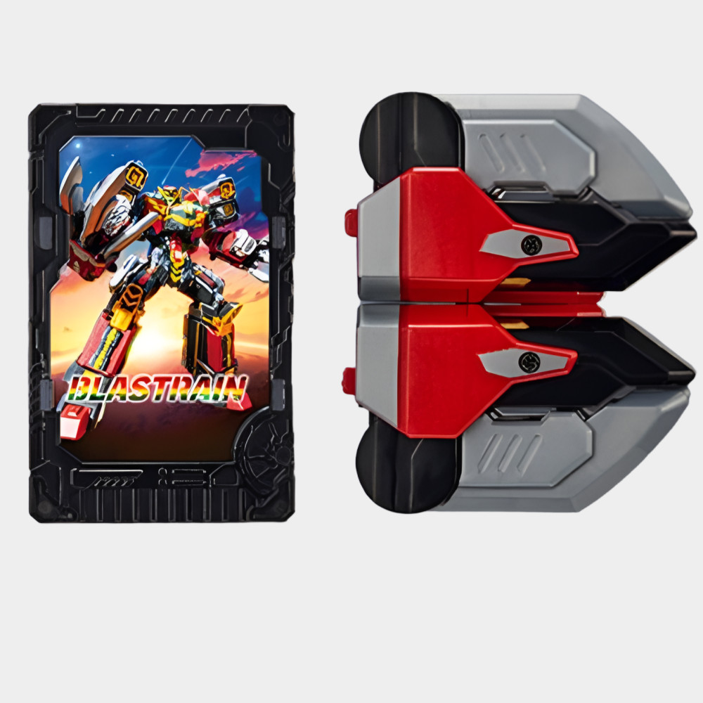 Metal Cardbot S BLASTRAIN Blast Train Red Transforming Robot Diesel Trains 2025