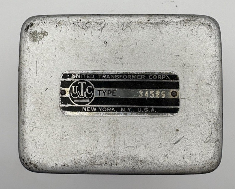 Vintage UTC Type 34529 P-P / G-G Audio Transformer Gray Can Cold Tested