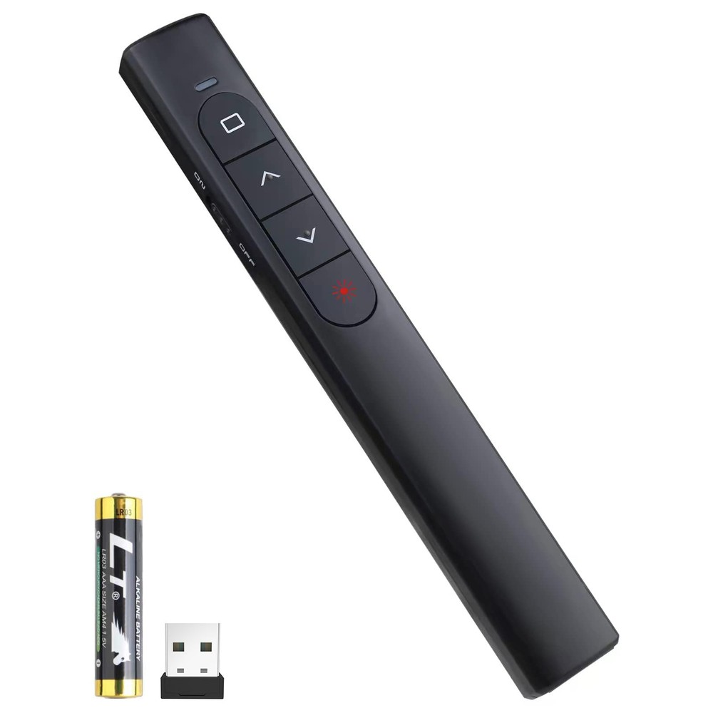 Wireless Presenter Remote, Presentation Clicker with Hyperlink & Volume Remot...