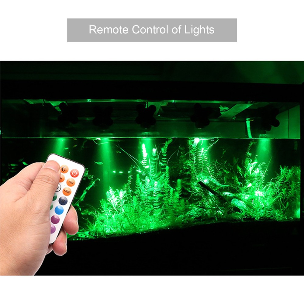 RGB Underwater Diving Lamp Light Kit Set With Remote Controller Line NYKT