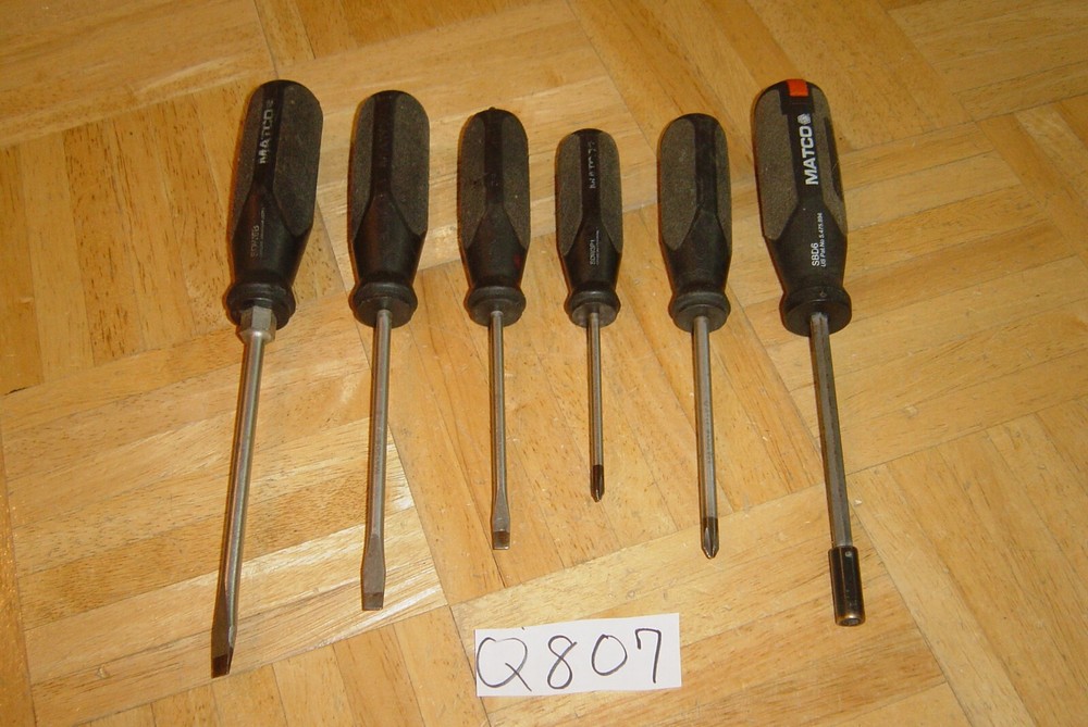 MATCO TOOLS 6 PIECE SCREWDRIVER & BIT DRIVER SET