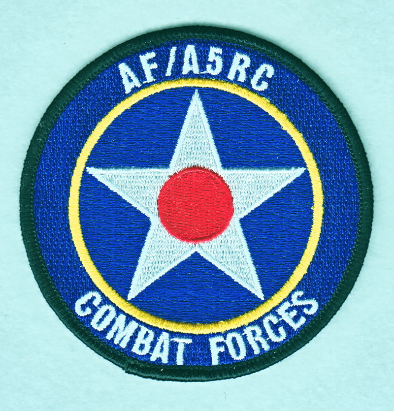 USAF Air Force Patch: AF/A5RC Combat Forces - 3 1/2"