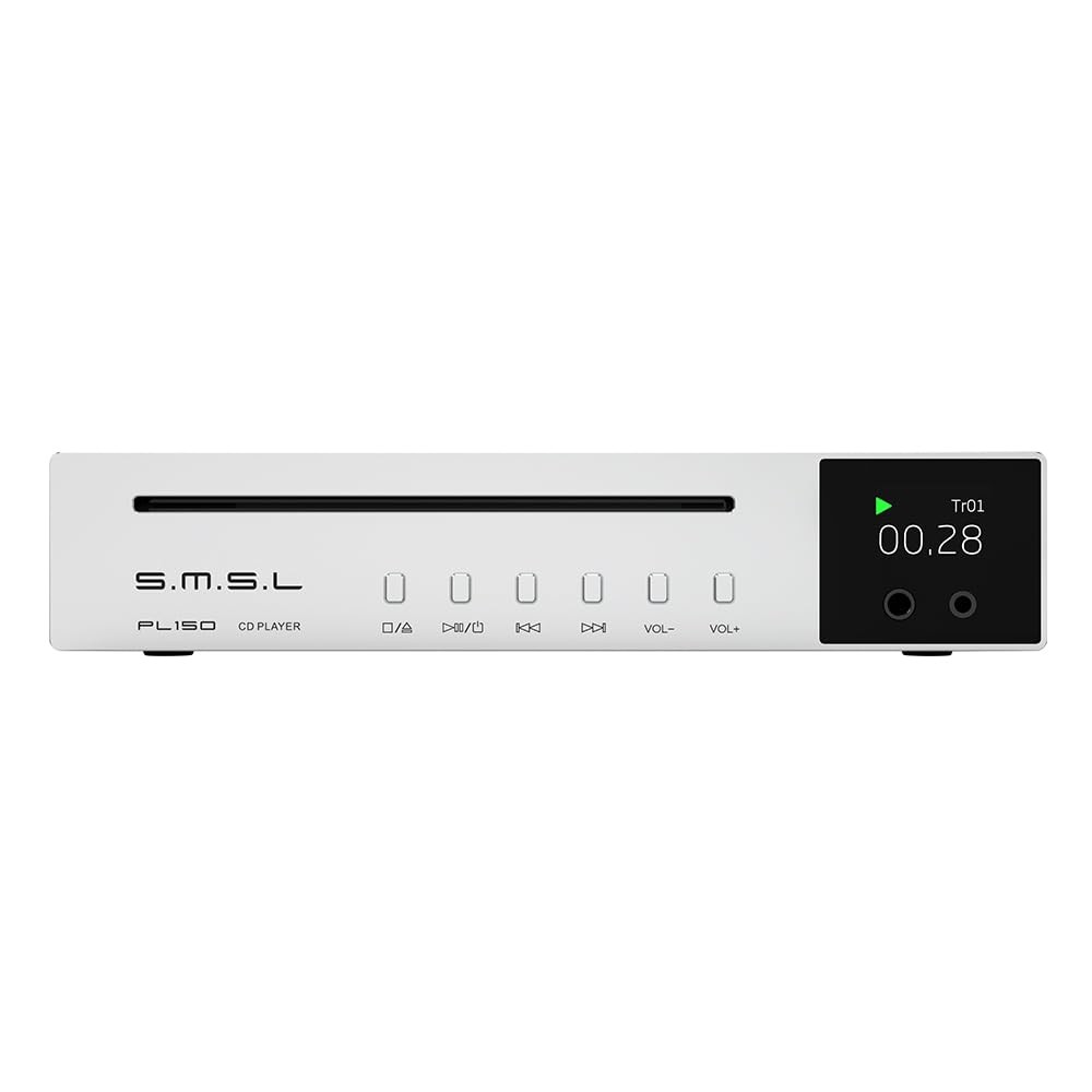 SMSL PL150 HiFi Stereo CD Player CS43198 Decoding Chip 4.4mm+3.5mm Amplifier