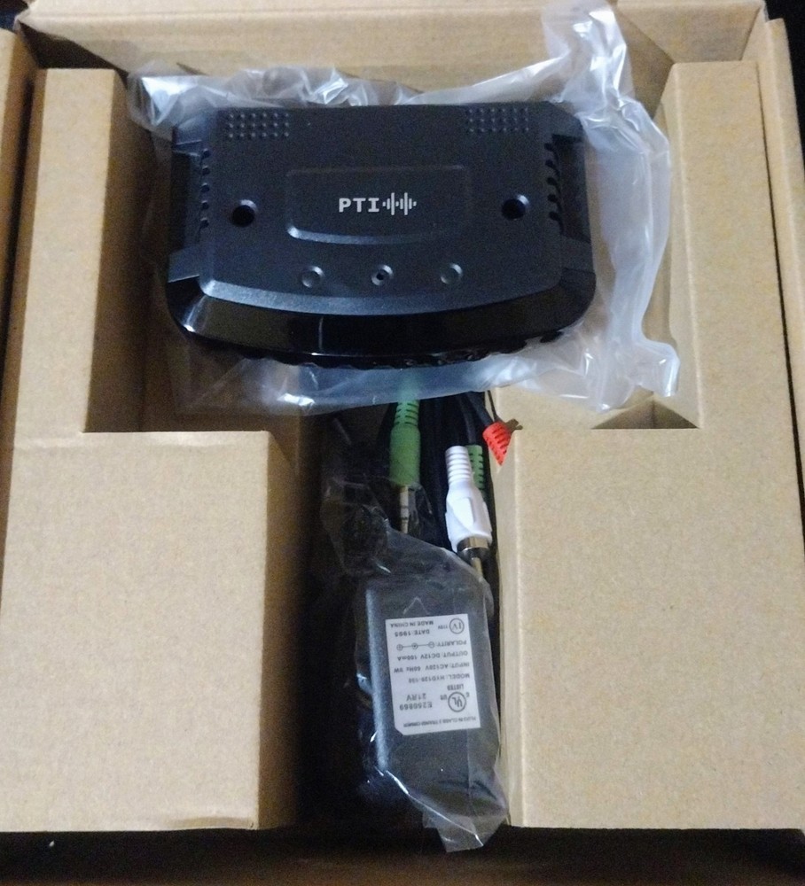 IR Wireless Headphone & USB Transmitter Listener System • PTI-636 • New In Box