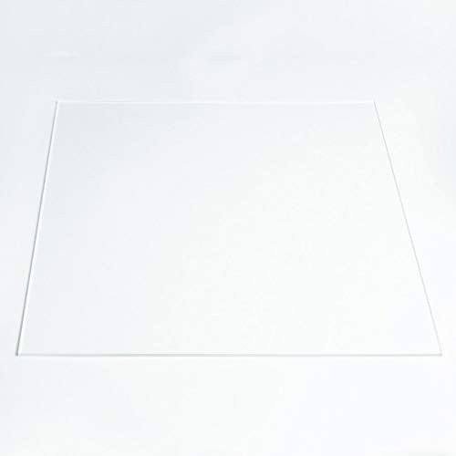 Clear Acrylic Sheet, Plexiglass Sheet, Dual Matte/Glossy 12"x19"