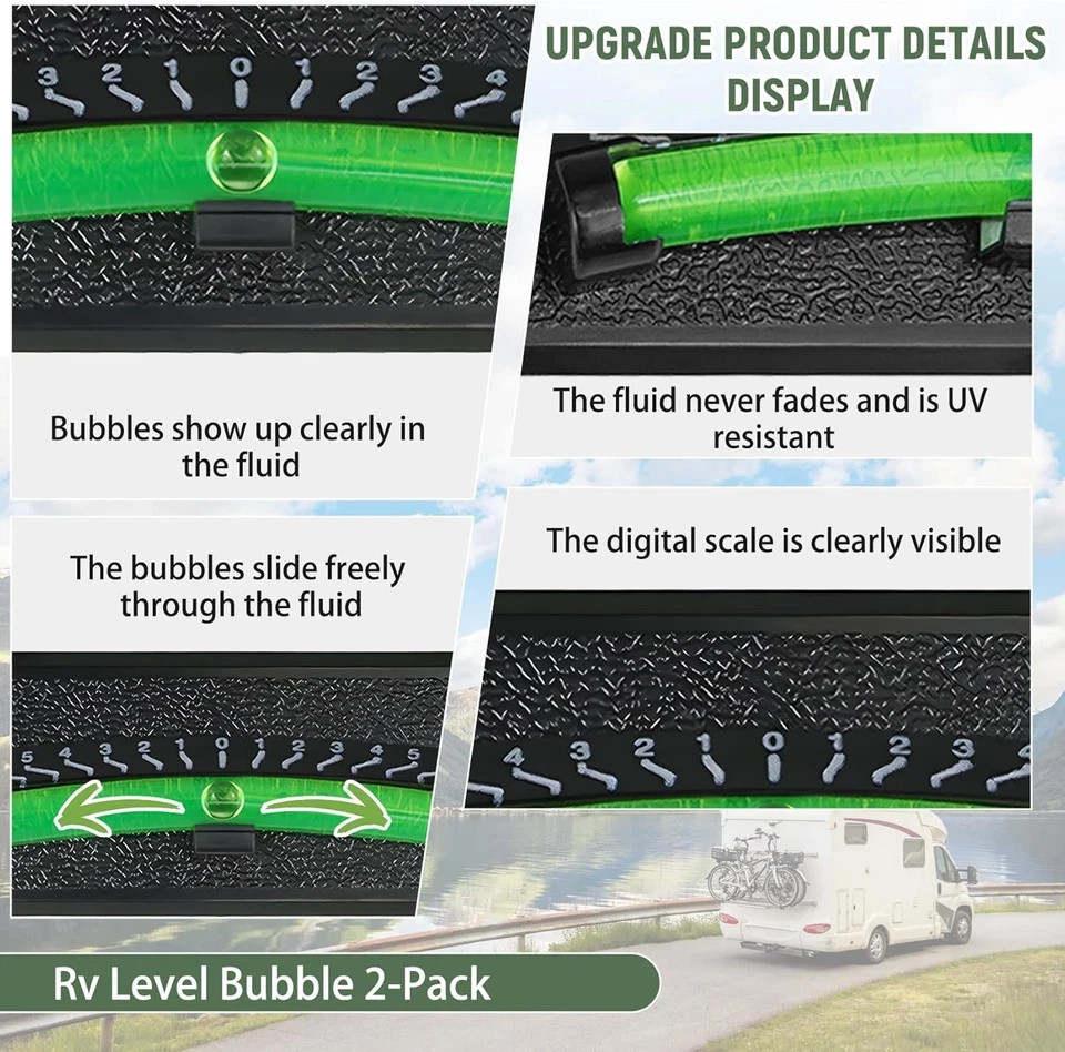 Rv Bubble Level Camper 2 Pack For Trailer Leveling Bubble,High...