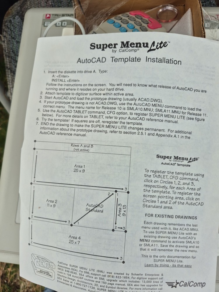 Tri-Star Computer Corp Digi-Tab II Digitizing Tablet (CalComp Model 33120)