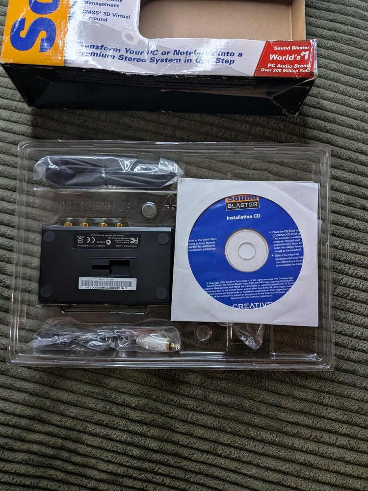 Creative Labs External Box Sound Blaster Model Number # SB0270