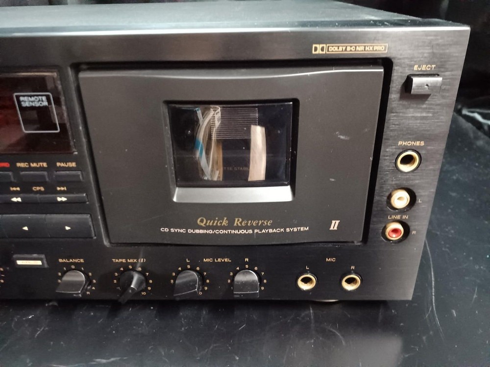 TEAC Cassette Deck W-6000r Junk Used