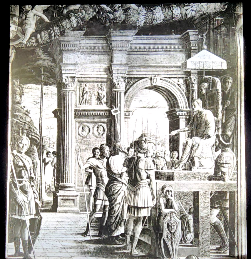 Mantegna St. James Before Caesar Magic Glass Slide Eremitani Chapel