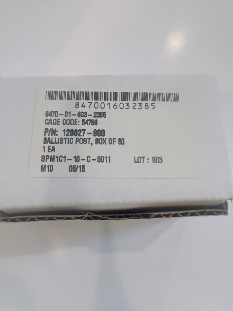 BAE Ballistic ACH MICH LWH Helmet Replacement Posts Box of 50 Screw nut 1/4-20