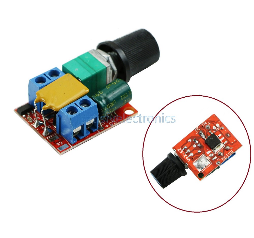 1/2/5PCS 5A Mini DC Motor PWM Speed Controller 3V-35V Control Switch LED Dimmer