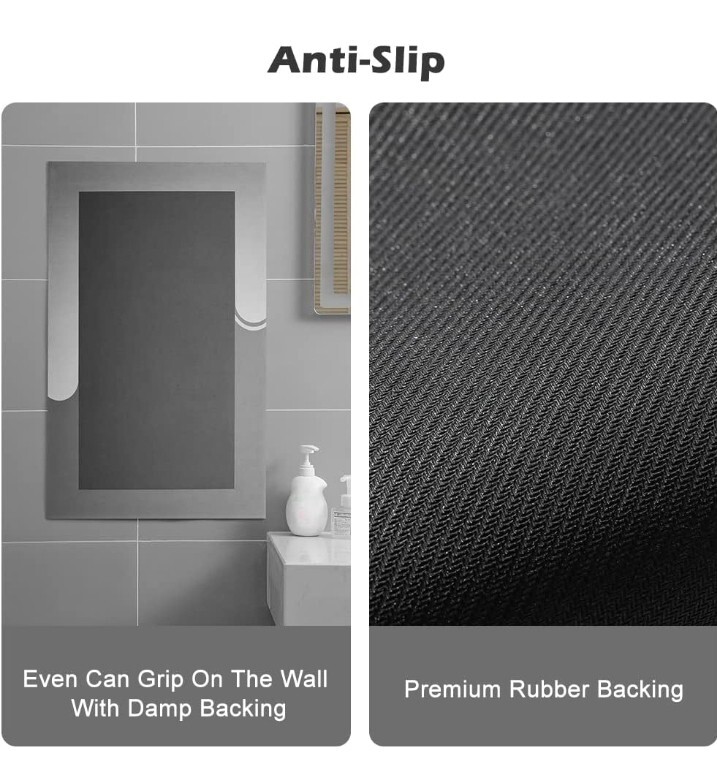 Grey Bathmat Set 23 1/2 X 19 1/2 in