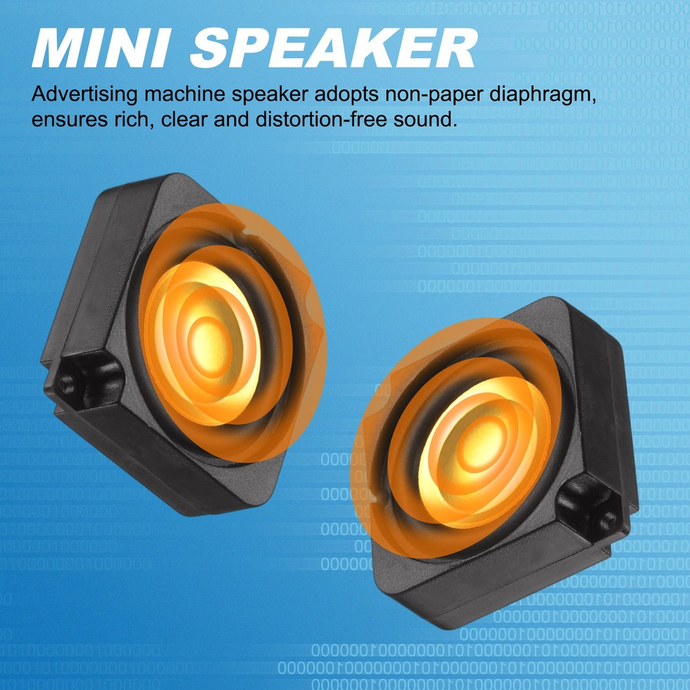 3W 4Ω Mini Speaker, 1PCS Full-Range Portable Micro Loudspeaker, Black Gold