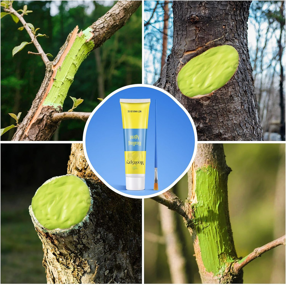 Threlaco Tree Wound Pruning Sealer, Bonsai Wound Sealer Healing Paste, 100G Plan