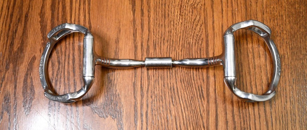 Myler, eggbutt bit w/ hooks, 5.25”