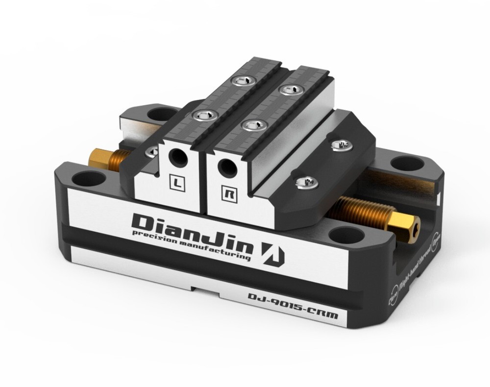 CNC Four / Five Axis Fixture Soft Claw Double Clamping Self Centering Vise 1PC