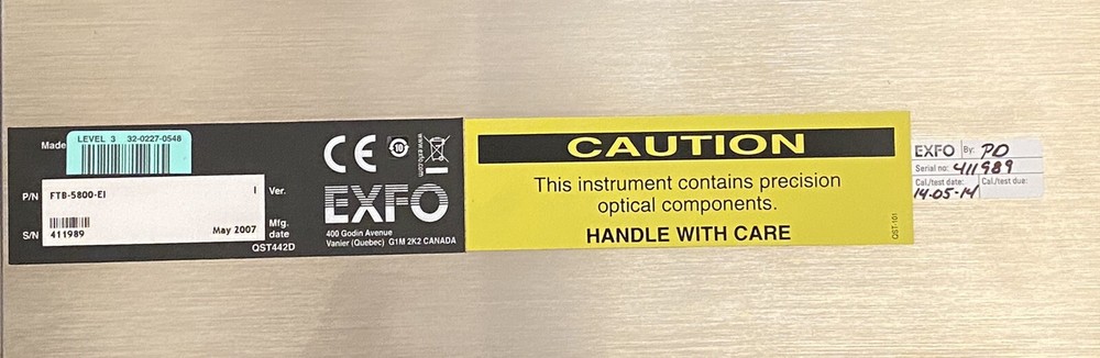 EXFO FTB-500 w/ FTB-5800 and source