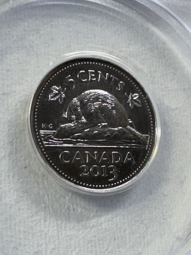 2013 Canada 5 Cents Graded MS 66 by ANACS
