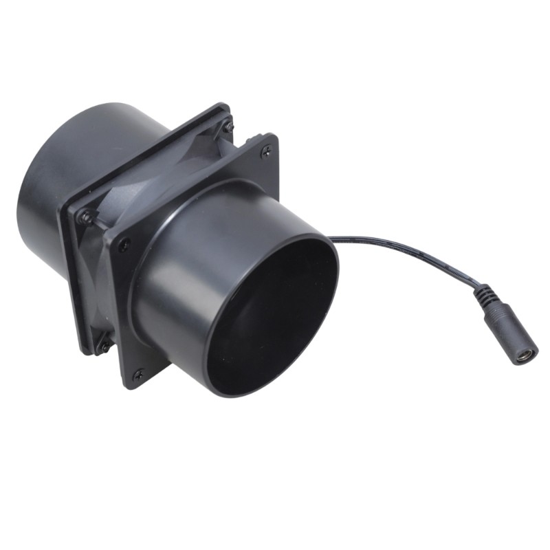 12V 8cm Inline Duct Fan With Speed Controller Powerful Ventilation Exhaust