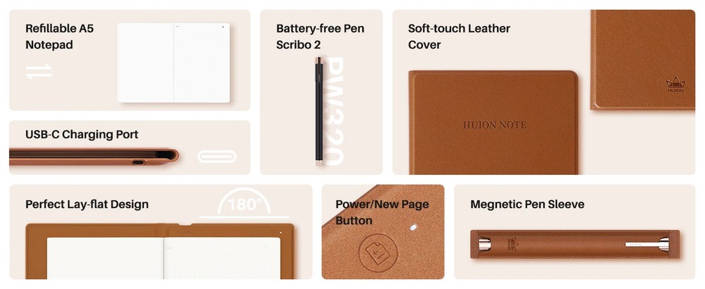 Smart Notebook Note X10 Wireless Graphics Tablet Electronic Draft Notepad 50Page