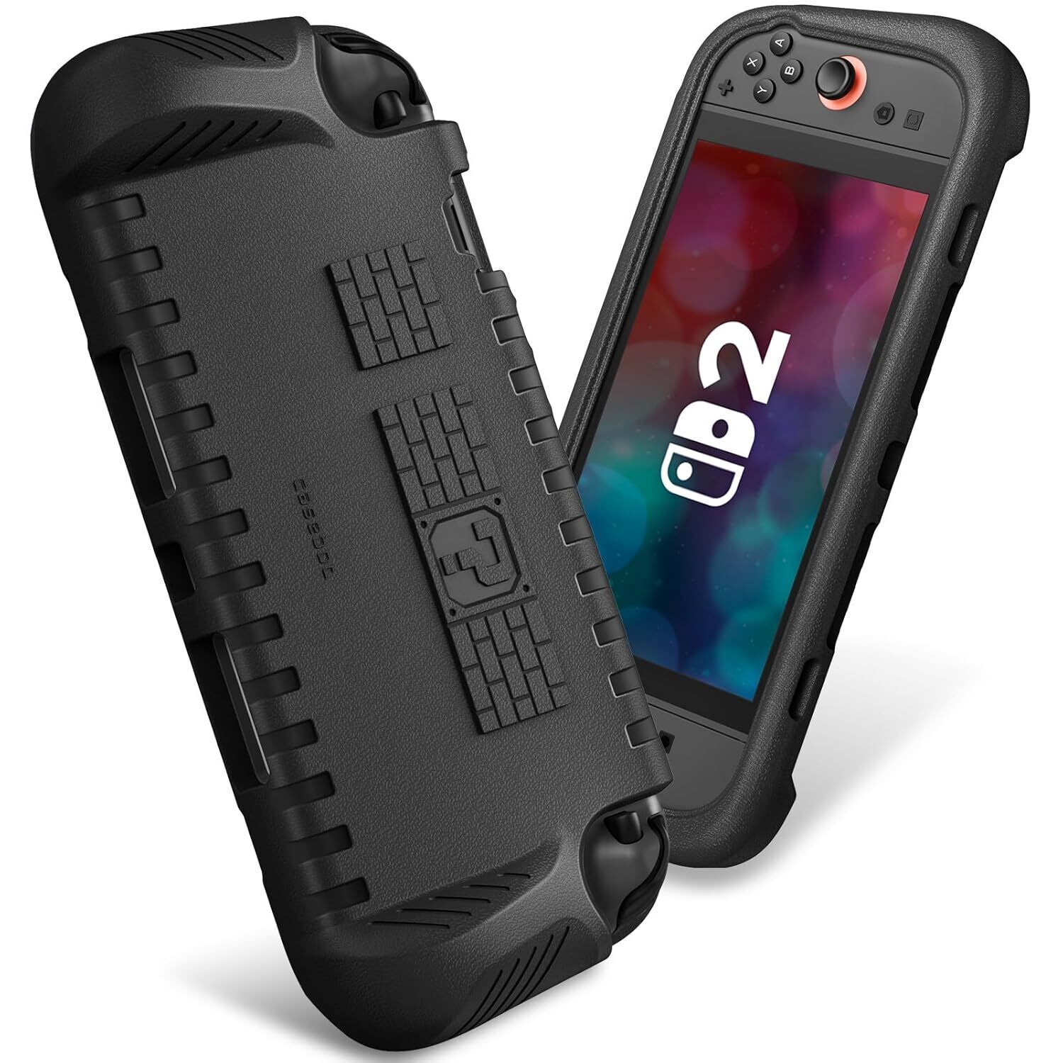 Case for Nintendo Switch 2 (2025) Protective Cover with Ergonomic Grip Game Card