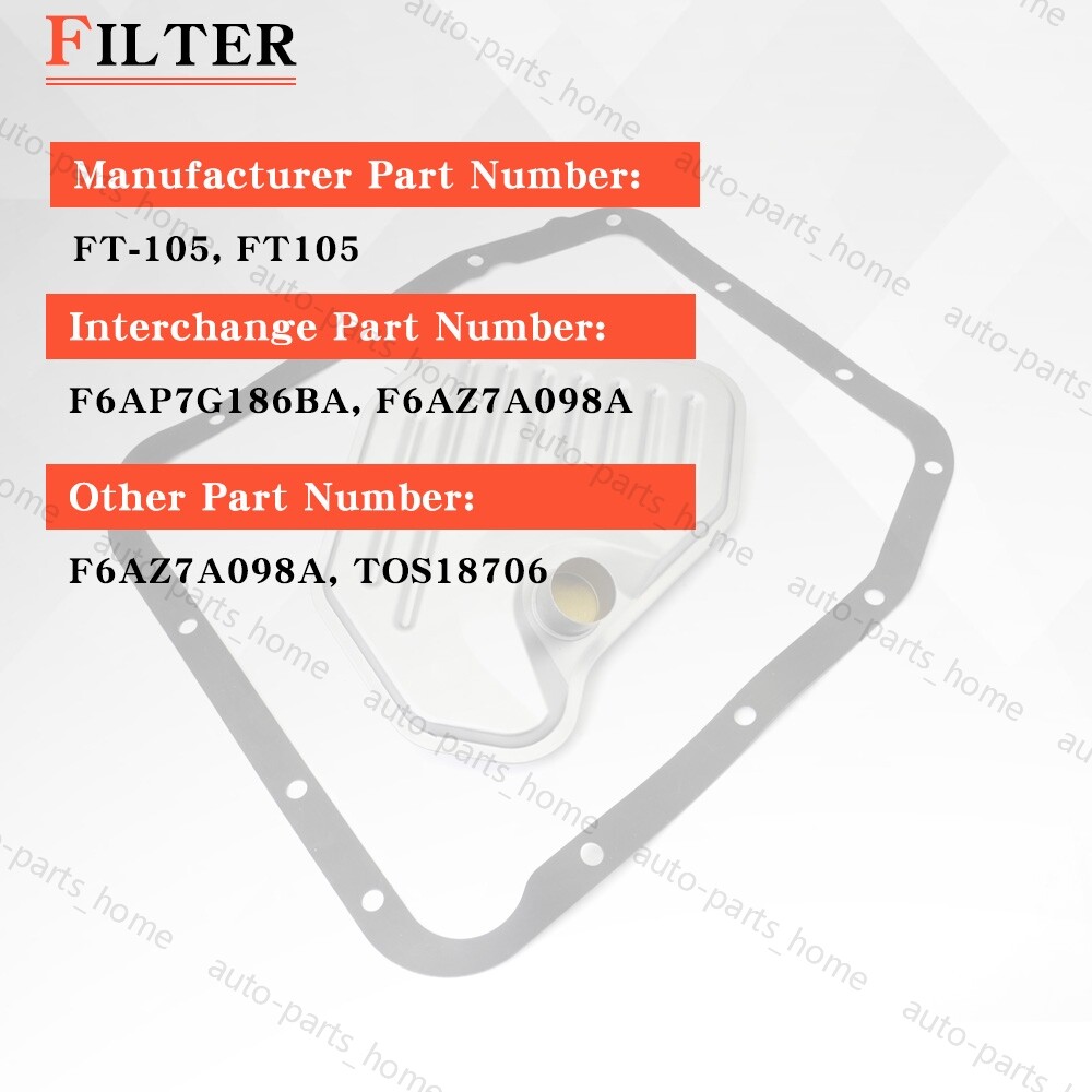 Auto Transmission Filter Kit Fits for FORD Lincoln Mercury FT105 W. Gasket