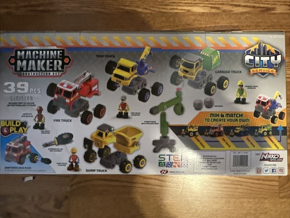 T1 EUC Machine Maker Construction Mega City 4 Vehicles Accessories NO FIGURES