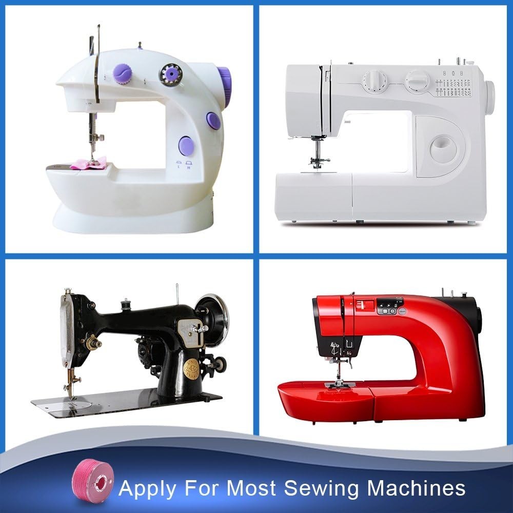 36-Pcs Pre-Wound Bobbins & Sewing Threads Set - Assorted Colors for Crafting