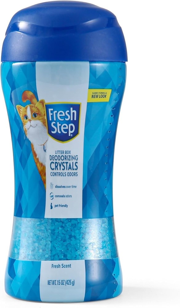 Fresh Scented Cat Litter Crystals - 15oz Odor Neutralizer for Multiple Cats