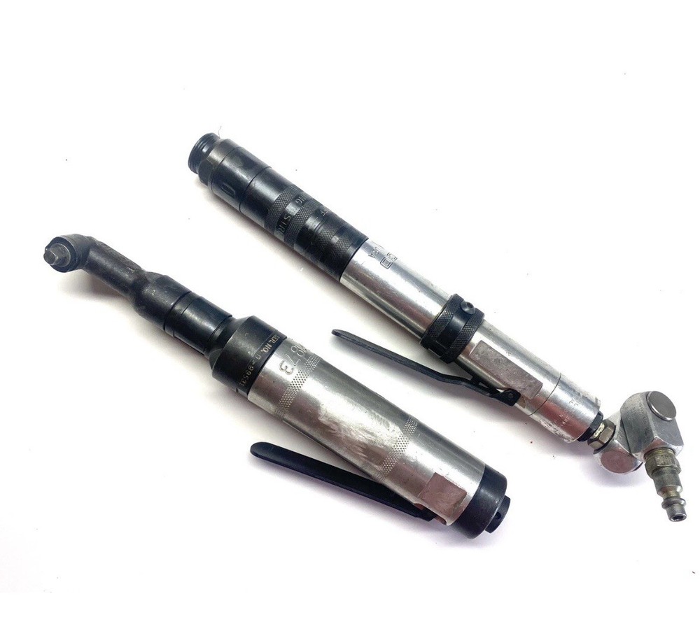 2 Pc Cleco 1/4” Drive Interchangeable Head Nut Runner Aircraft Tool