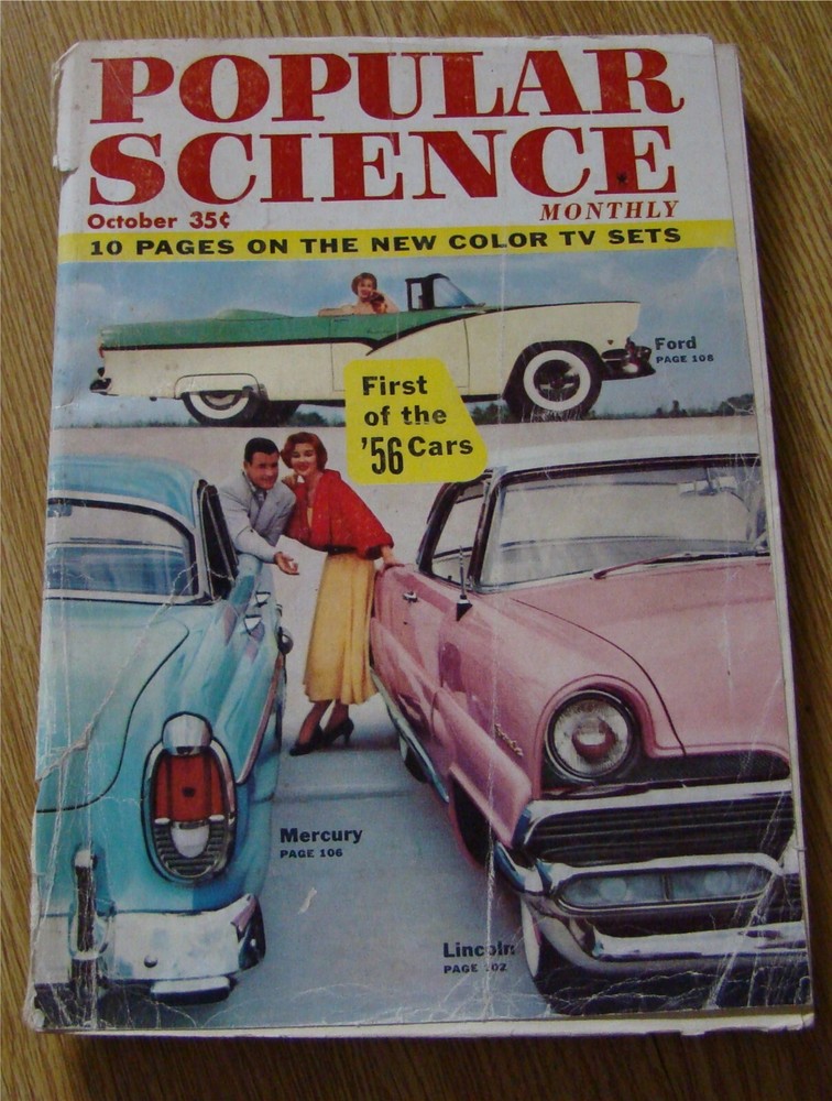 Ten 1950's POPULAR SCIENCE Magazines old