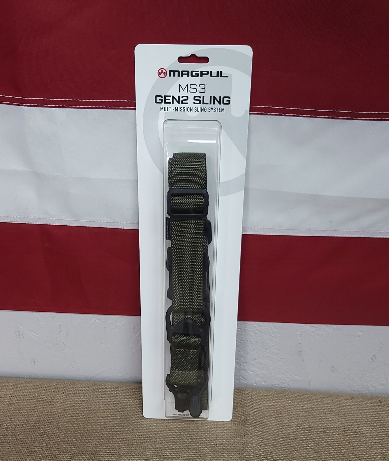 Magpul MS3 Gen 2 Multi Mission Sling System/Swivel Set, Ranger Green  MAG514-RGR