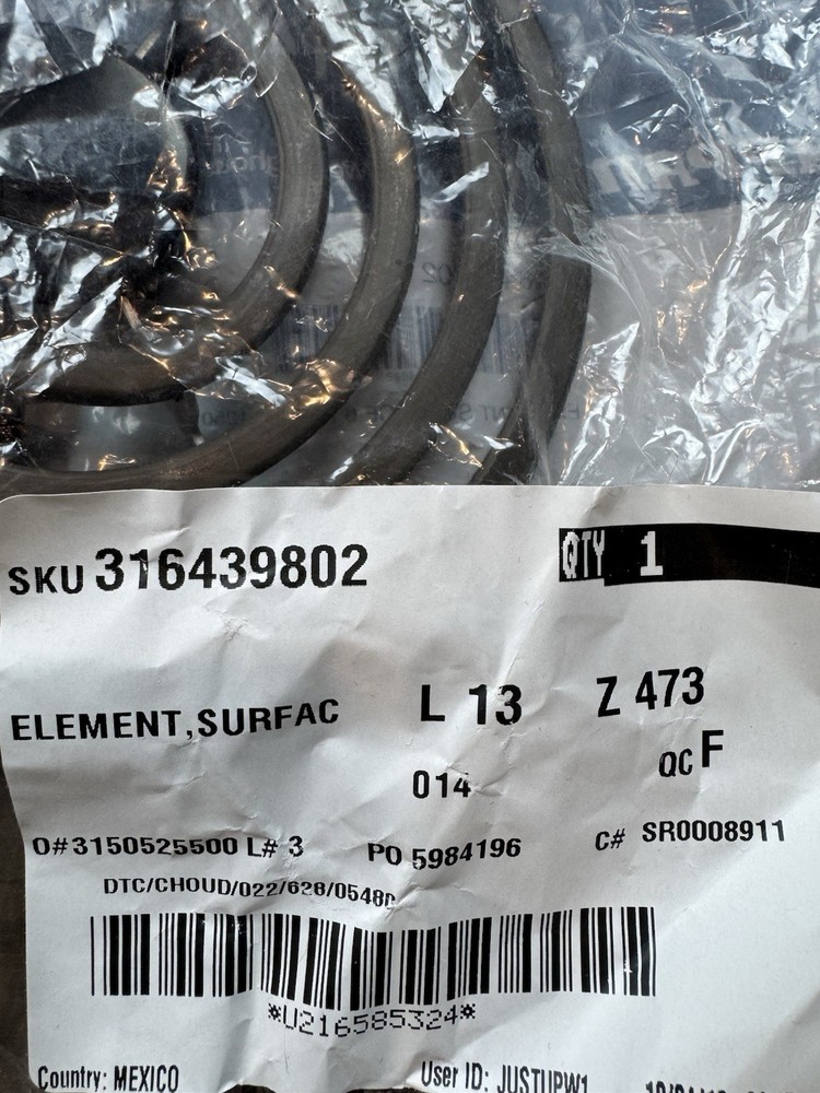 OEM Frigidaire 316439802 Appliance 6" Surface Element